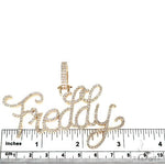 Custom Made Diamond Name Pendant 67076 - Image 5