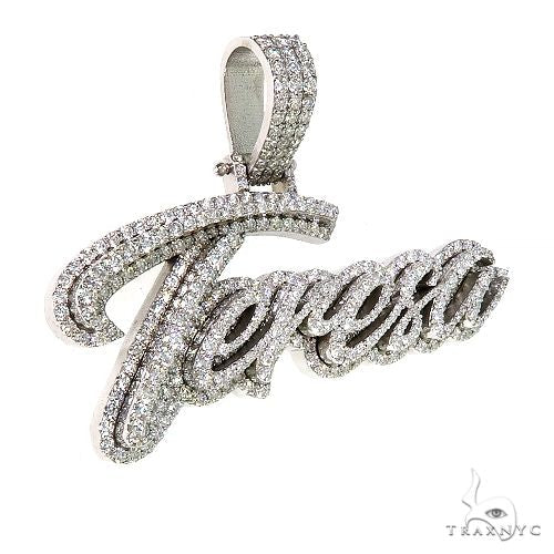 Custom Made Diamond Name Pendant 67078 - Image 2