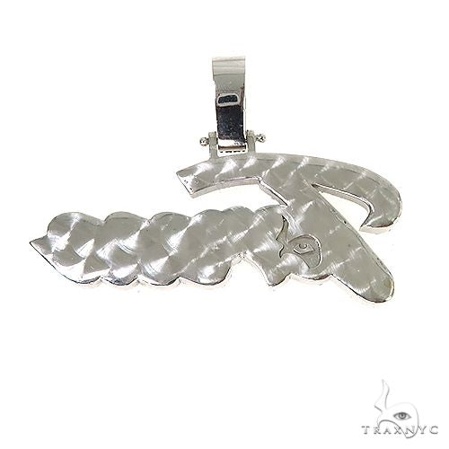 Custom Made Diamond Name Pendant 67078 - Image 4