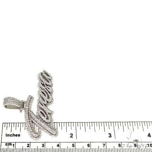 Custom Made Diamond Name Pendant 67078 - Image 6