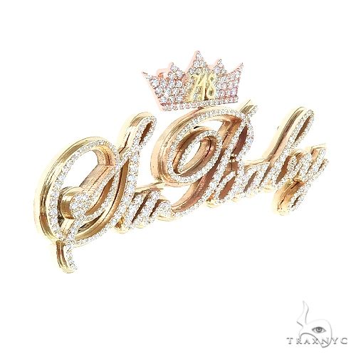 Custom Made Diamond Name Pendant 67094 - Image 2