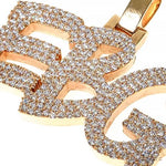 Custom Made Diamond Name Pendant 67391 - Image 3