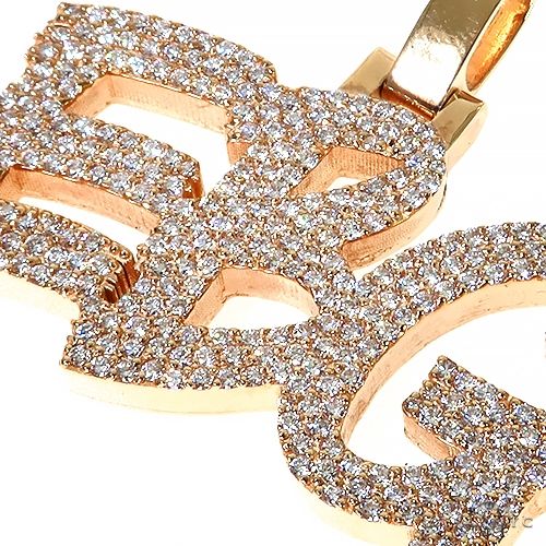 Custom Made Diamond Name Pendant 67391 - Image 3