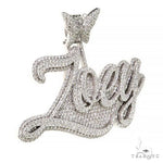 Custom Made Diamond Name Pendant 67392 - Image 2
