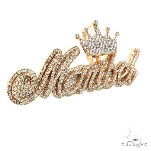 Custom Made Diamond Name Pendant 67652 | TraxNYC