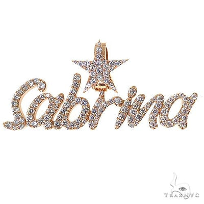 Custom Made Diamond Name Pendant 67678 - Image 1