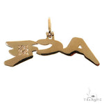 Custom Made Diamond Name Pendant 67712 - Image 4