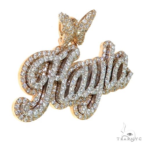 Custom Made Diamond Name Pendant 67771 - Image 2