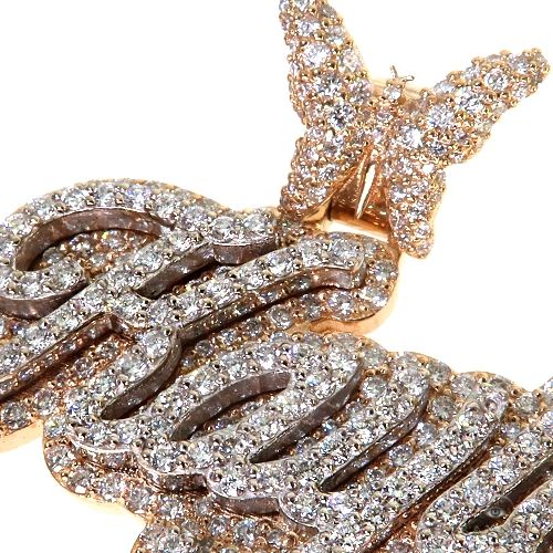 Custom Made Diamond Name Pendant 67771 - Image 3