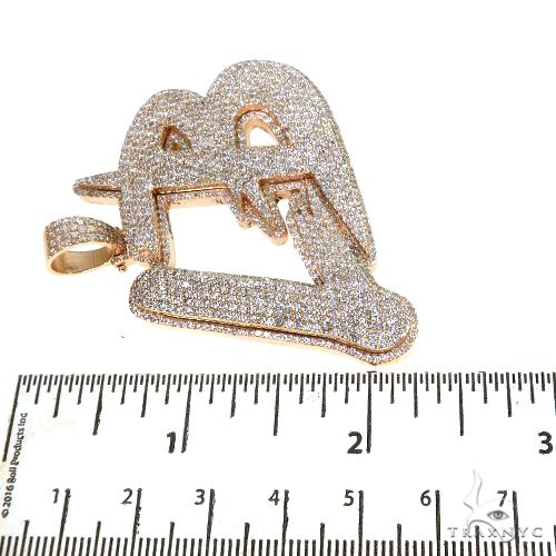 14K Gold Custom Made Diamond Name Pendant, photo 6 of 6