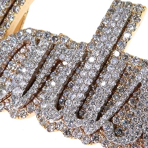 Custom Made Diamond Name Pendant 67805 - Image 3