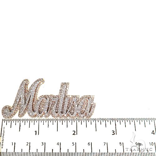 Custom Made Diamond Name Pendant 67805 - Image 5