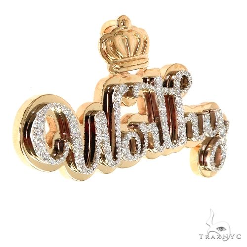 Custom Made Diamond Name Pendant 67821 - Image 2