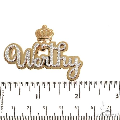 Custom Made Diamond Name Pendant 67821 - Image 5
