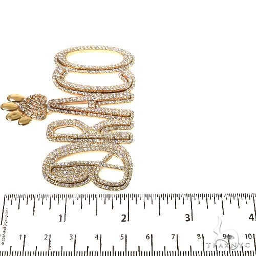 Custom Made Diamond Name Pendant 67874 - Image 6