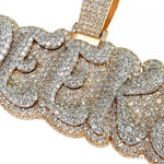 Custom Made Diamond Name Pendant 67968 - Image 3