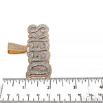 Custom Made Diamond Name Pendant 67968 - Image 6