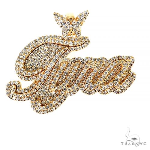 Custom Made Diamond Name Pendant 67994 - Image 1