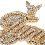 Custom Made Diamond Name Pendant 67994 - Image 3