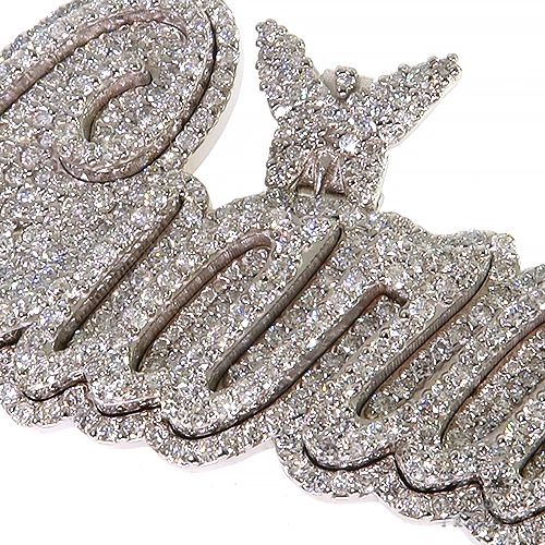 Custom Made Diamond Name Pendant 68018 - Image 3
