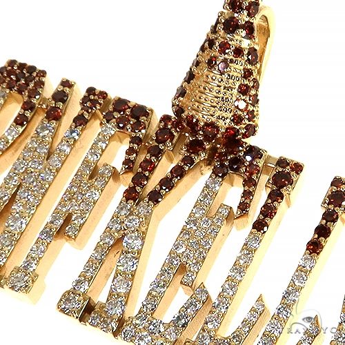 Custom Made Diamond Name Pendant 68230 - Image 3