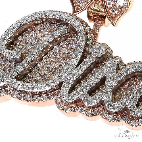 Custom Made Diamond Name Pendant 68280 - Image 3