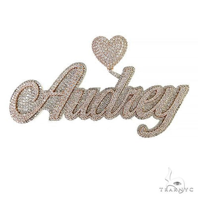 Custom Made Diamond Name Pendant 68335 - Image 1