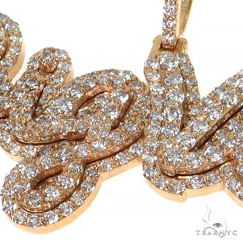 Custom Made Diamond Name Pendant 68362 - Image 3