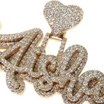 Custom Made Diamond Name Pendant 68387 - Image 3