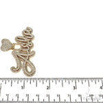 Custom Made Diamond Name Pendant 68387 - Image 6