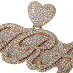 Custom Made Diamond Name Pendant 68534 - Image 3