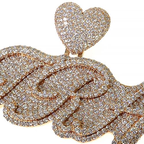 Custom Made Diamond Name Pendant 68534 - Image 3