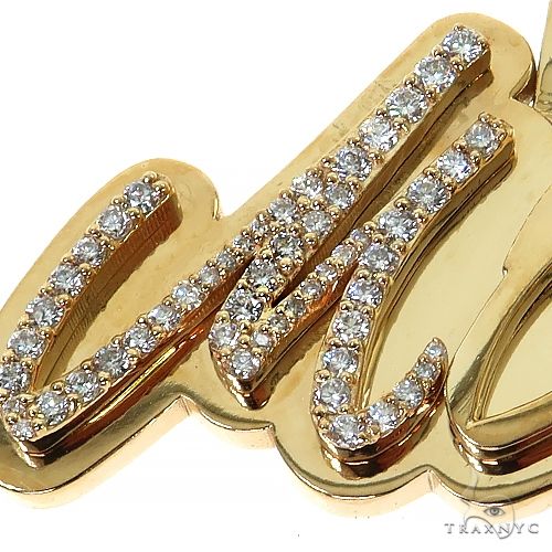 Custom Made Diamond Name Pendant 68755 - Image 3