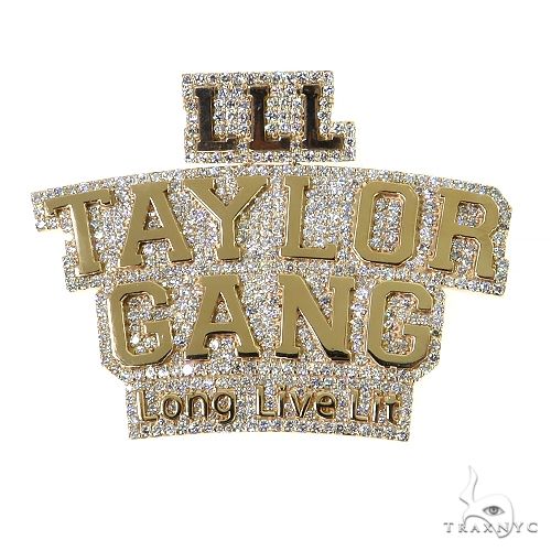 Custom Made Diamond Name Pendant 68816 - Image 1