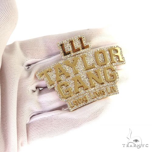 Custom Made Diamond Name Pendant 68816 - Image 7