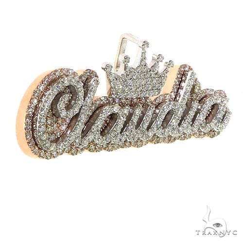 Custom Made Diamond Name Pendant 68817 - Image 2
