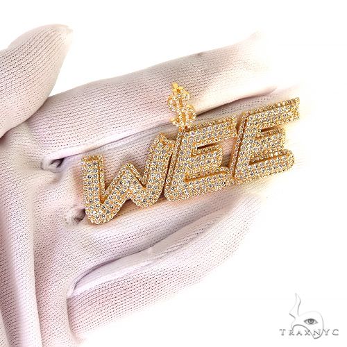 Custom Made Diamond Name Pendant 68850 - Image 7