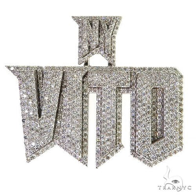 Custom Made Diamond Name Pendant 69454 - Image 1