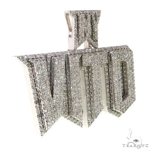 Custom Made Diamond Name Pendant 69454 - Image 2
