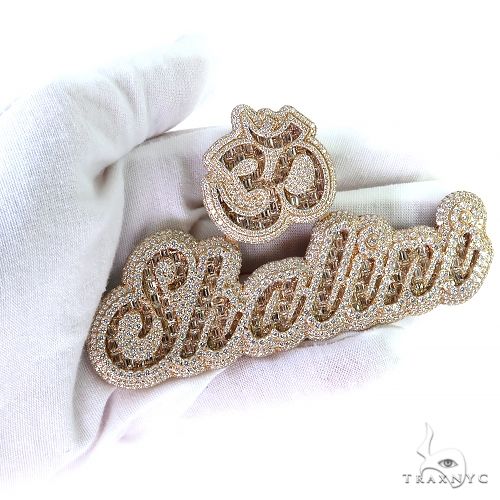 Custom Made Diamond Name Pendant 69529 - Image 6