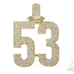 Custom Made Diamond Number Pendant 66254 - Image 1