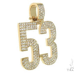 Custom Made Diamond Number Pendant 66254 - Image 2