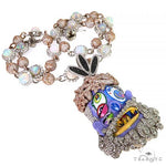 Custom Made Diamond Pendant With Galaxy Opal Chain Set 68008 - Image 2