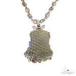 Custom Made Diamond Pendant With Galaxy Opal Chain Set 68008 - Image 4
