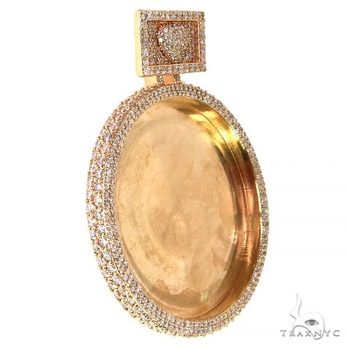 Custom Made Diamond Photo Pendant 68491 - Image 2