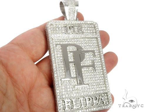 Custom Made Diamond Pie Flippa Pendant 64570 - Image 10