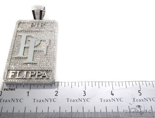 Custom Made Diamond Pie Flippa Pendant 64570 - Image 12