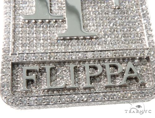 Custom Made Diamond Pie Flippa Pendant 64570 - Image 7