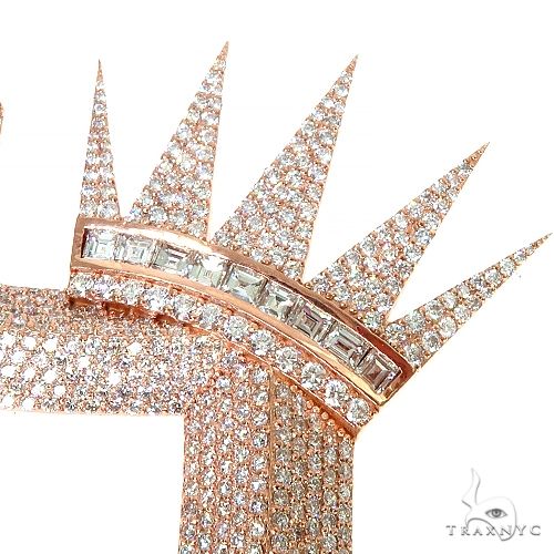 Custom Made Diamond 'SO' Crown Pendant 67229 - Image 4