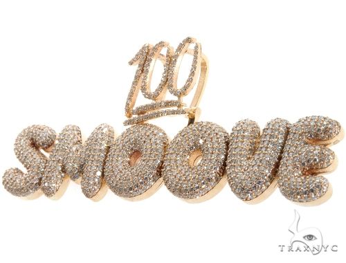 Custom Made Diamond Smoove Pendant 64728 - Image 2